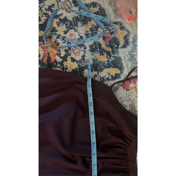 FREE PEOPLE BURGUNDY TANK DRESS WOMENS SZ XS - Picture 11 of 11